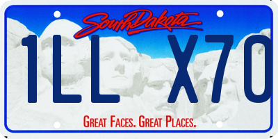 SD license plate 1LLX70