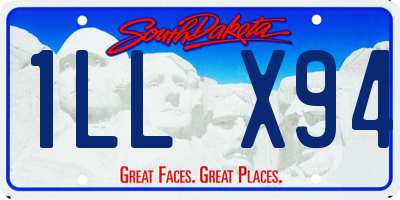 SD license plate 1LLX94