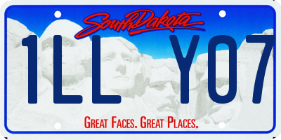SD license plate 1LLY07