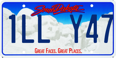 SD license plate 1LLY47