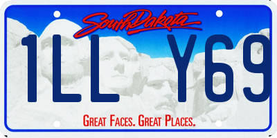 SD license plate 1LLY69