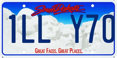 SD license plate 1LLY70