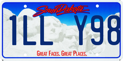 SD license plate 1LLY98