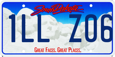 SD license plate 1LLZ06