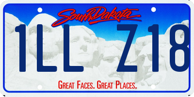 SD license plate 1LLZ18