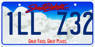 SD license plate 1LLZ32