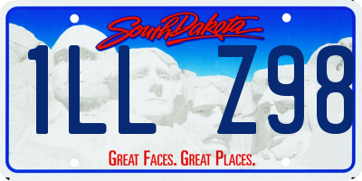 SD license plate 1LLZ98