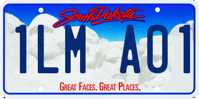 SD license plate 1LMA01