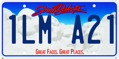 SD license plate 1LMA21