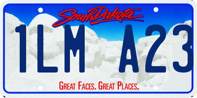 SD license plate 1LMA23