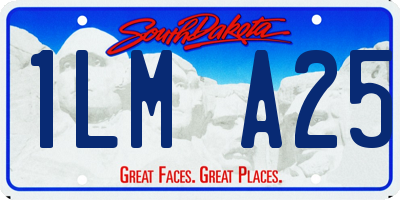 SD license plate 1LMA25
