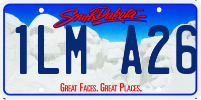 SD license plate 1LMA26