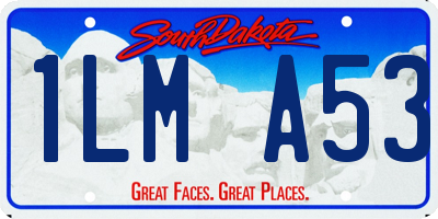 SD license plate 1LMA53