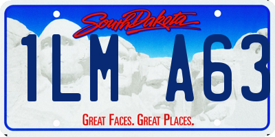 SD license plate 1LMA63