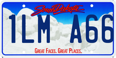SD license plate 1LMA66