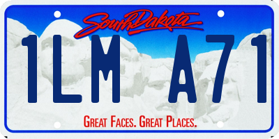 SD license plate 1LMA71