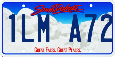 SD license plate 1LMA72