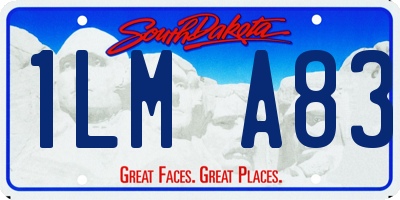 SD license plate 1LMA83