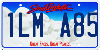 SD license plate 1LMA85