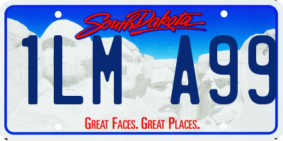 SD license plate 1LMA99