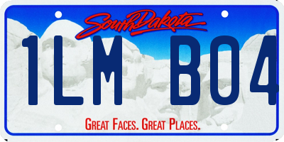 SD license plate 1LMB04