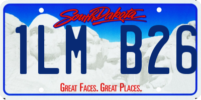 SD license plate 1LMB26