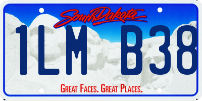 SD license plate 1LMB38