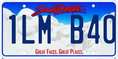 SD license plate 1LMB40