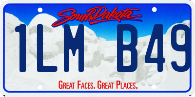 SD license plate 1LMB49