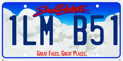 SD license plate 1LMB51