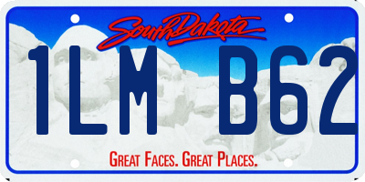 SD license plate 1LMB62