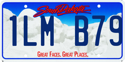 SD license plate 1LMB79