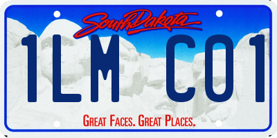 SD license plate 1LMC01