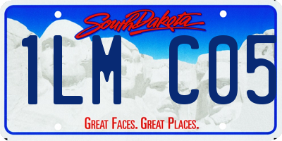 SD license plate 1LMC05