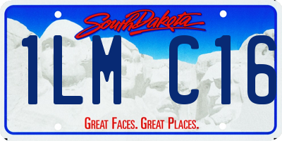 SD license plate 1LMC16