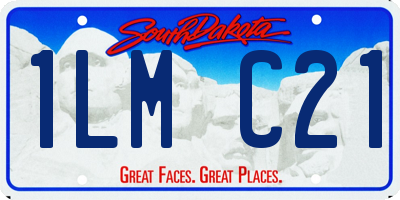 SD license plate 1LMC21