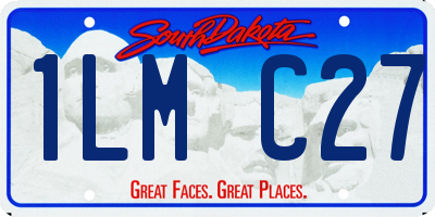 SD license plate 1LMC27