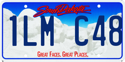 SD license plate 1LMC48
