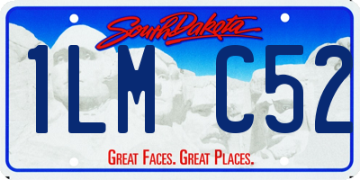 SD license plate 1LMC52
