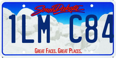 SD license plate 1LMC84