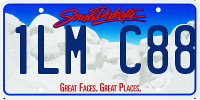 SD license plate 1LMC88