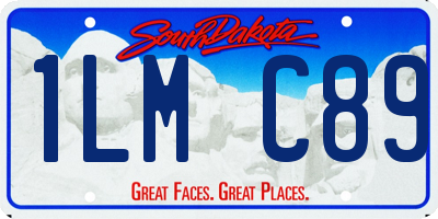SD license plate 1LMC89