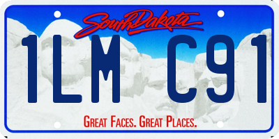 SD license plate 1LMC91