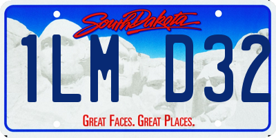 SD license plate 1LMD32
