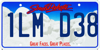 SD license plate 1LMD38