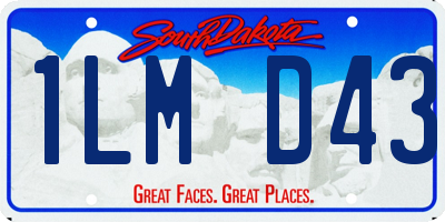 SD license plate 1LMD43