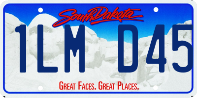 SD license plate 1LMD45