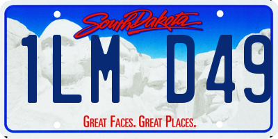 SD license plate 1LMD49