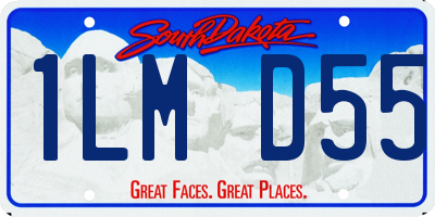 SD license plate 1LMD55