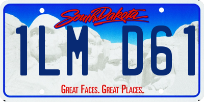 SD license plate 1LMD61